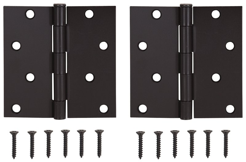 HINGE DOOR SQ 4X4IN  OR BRNZ  