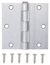 HINGE DOOR SQ RES 3.5IN STCHRM