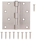 HINGE DOOR SQ RES 4IN SAT NKL 