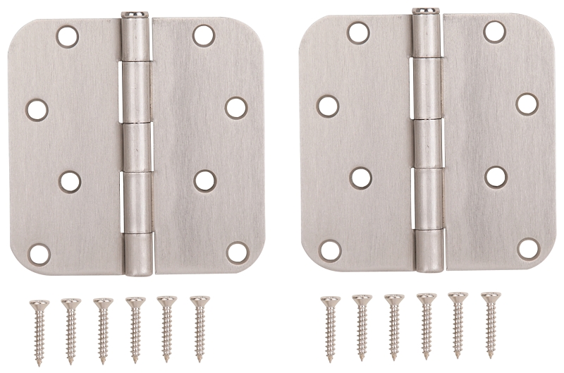 HINGE DR 5/8RD 4X4IN SAT NIC  