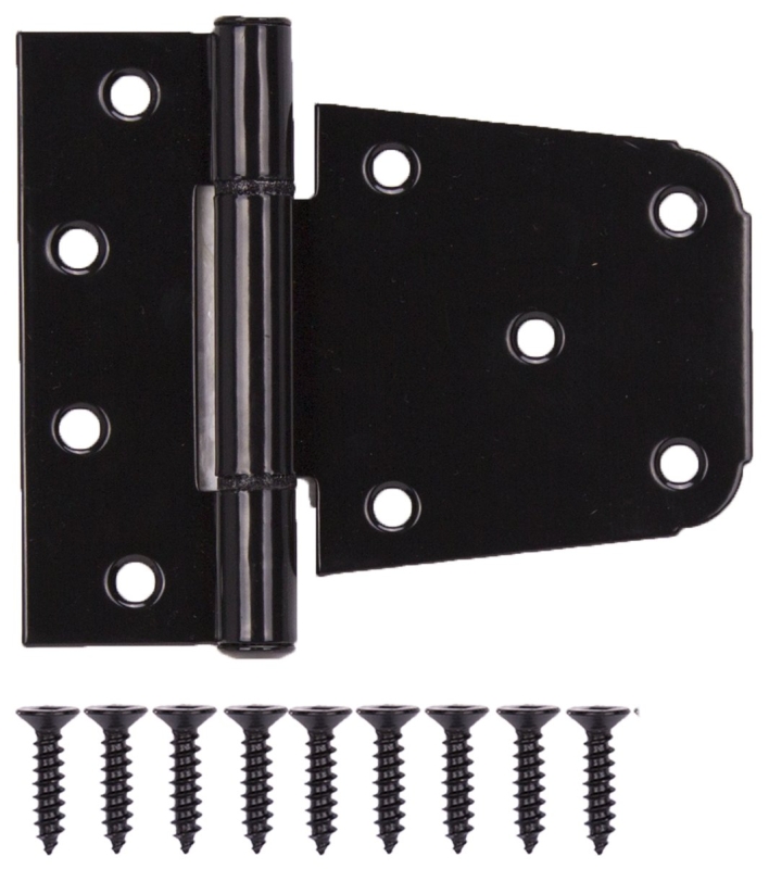 HINGE GATE HD BLK STL 3-1/2   