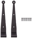 HINGE STRAP 10 BLK SS 2-1/4OS 