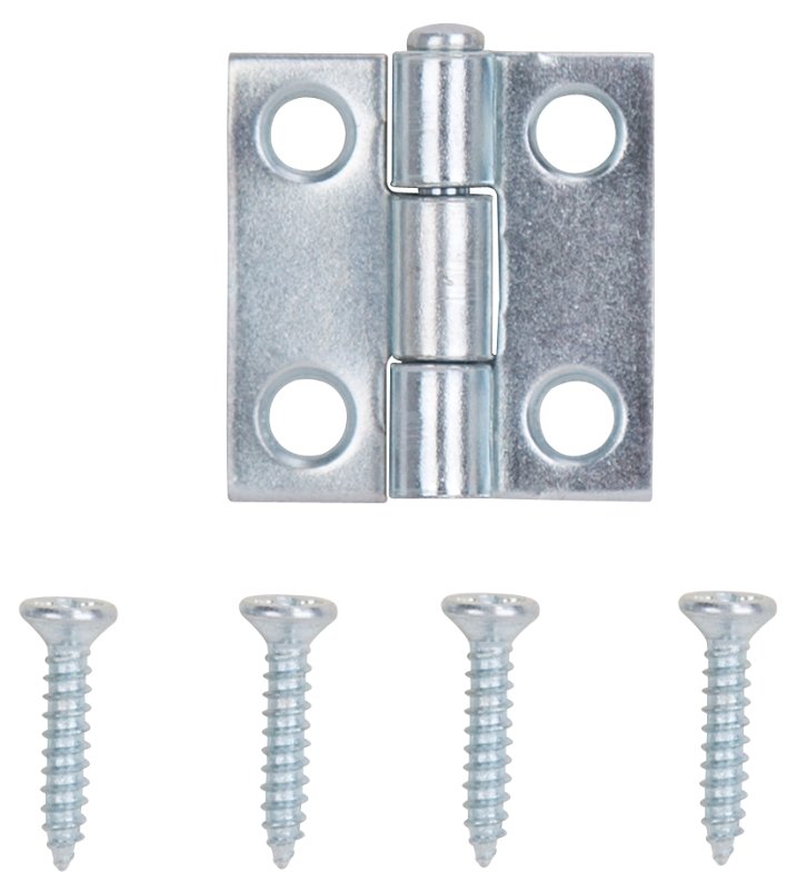 HINGE UTL SQ CNR ZN STL 1X1IN 