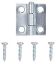 HINGE UTL SQ CNR ZN STL 1X1IN 