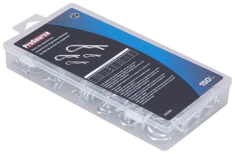 [2553501] HITCH CLIP ASSORTMENT 150PC   