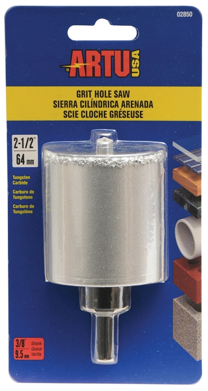 HOLE SAW TC GRIT 2-1/2IN W/ARB