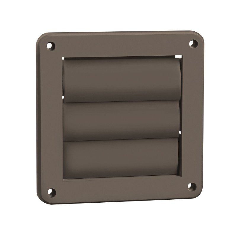 [7890676] HOOD VENT LOUVER PLST 4IN BRN 