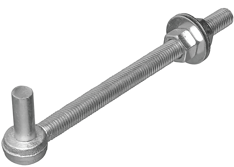 HOOK BOLT STEEL 3/4X12IN ZINC 