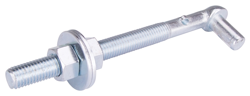 HOOK BOLT STEEL 5/8X7IN ZINC  