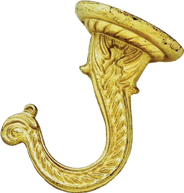 HOOK CEILING LARGE BRASS      