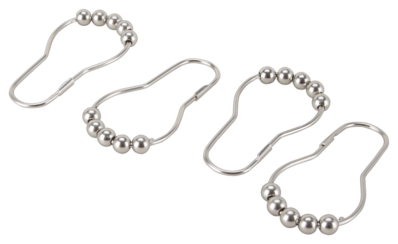 HOOK CURTAIN RLR BALL SAT NIC 