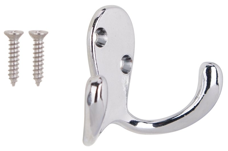 [2354538] HOOK ROBE DBL PRONG CHRM ZN   