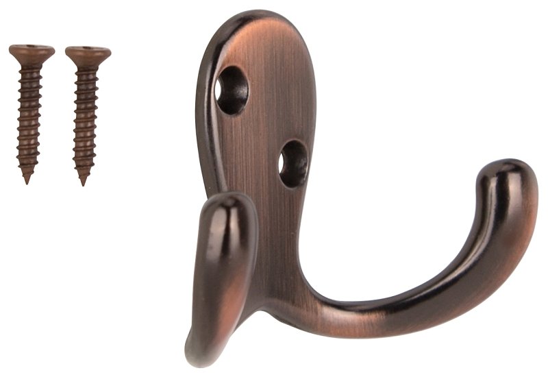 [2368850] HOOK ROBE DBL PRONG VEN BRZN  