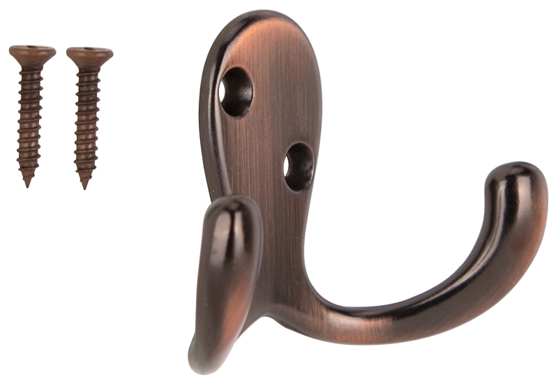 HOOK ROBE DBL PRONG VEN BRZN  