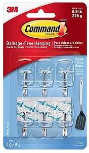 HOOK ROD CURTAIN CLR SM 0.5LB 