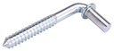 HOOK SCREW STEEL 1/2X4IN ZINC 