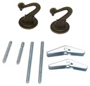 HOOKS CEILING ANTIQUE BRS 2CD 