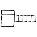 HOSE BARB FEMALE MARINE 3/8 IN