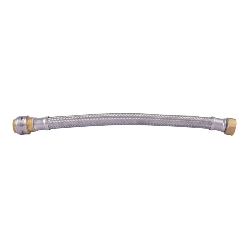 HOSE SS FLEX 3/4 FIP X 12IN LF