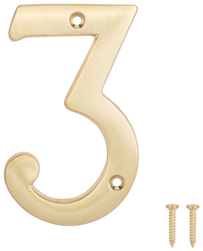 HOUSE NUMBER 3 SAT BRS 4IN    