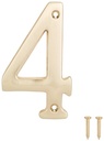 HOUSE NUMBER 4 SAT BRS 4IN    