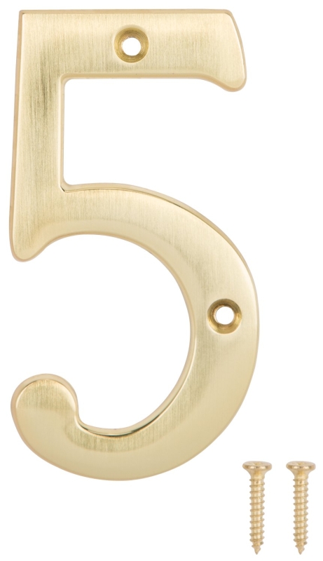 HOUSE NUMBER 5 SAT BRS 4IN    