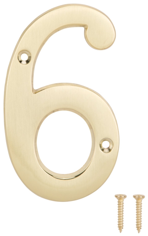 HOUSE NUMBER 6 SAT BRS 4IN    