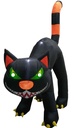 INFLATABLE BLK CAT W/MTN 10FT 
