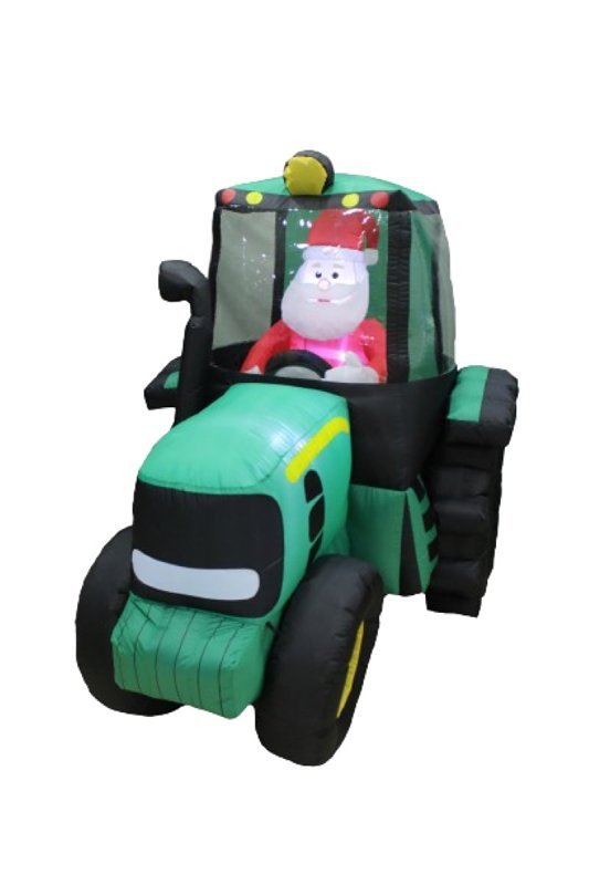 [5747621] INFLATABLE GREEN TRACTOR 5FT  