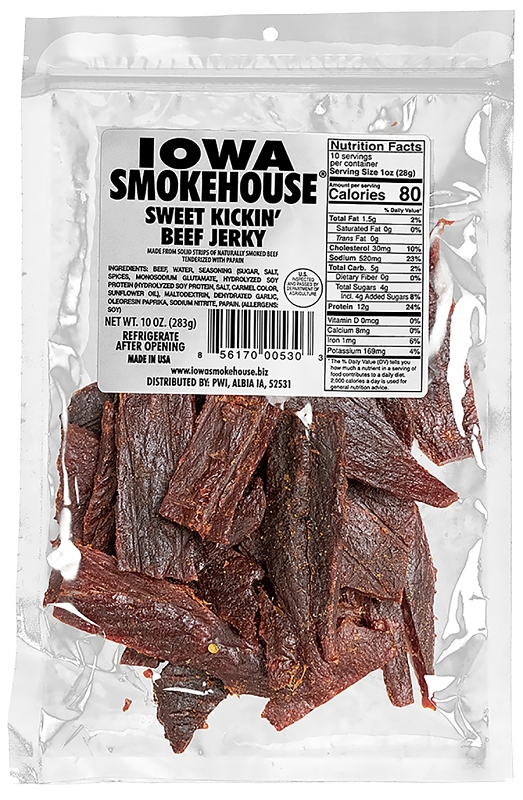 JERKEY BEEF SWEET KICKIN 10OZ 