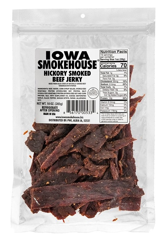 JERKY BEEF HICKORY SMOKED 10OZ