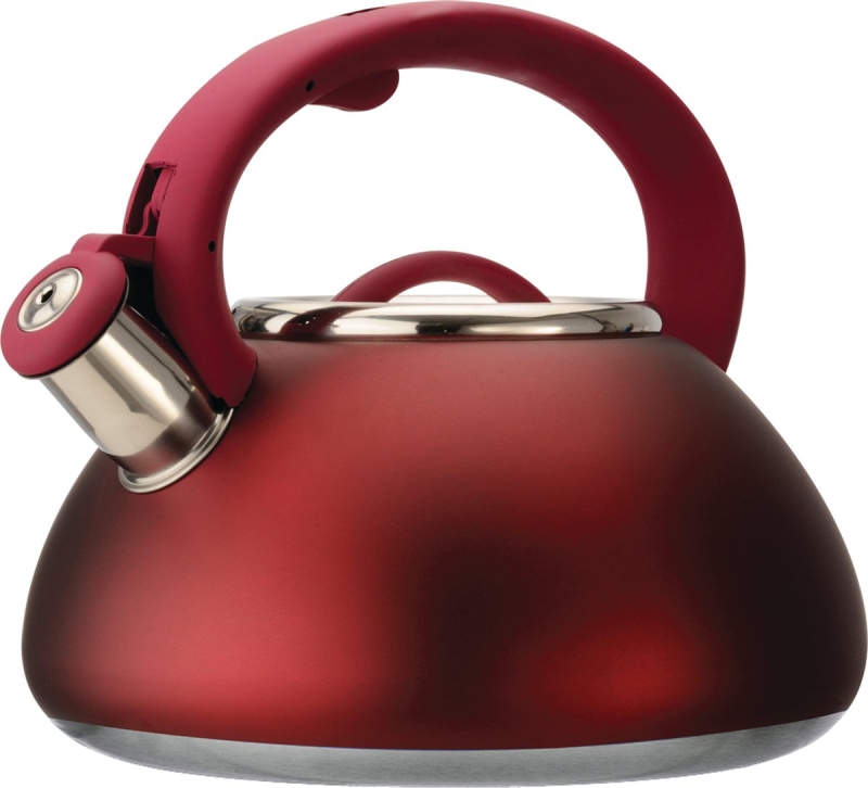 KETTLE WHISTLING 2.5QT RED    