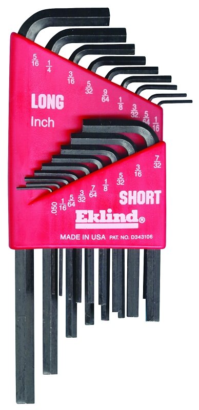 KEY HEX SET 18PC SAE SHRT/LONG