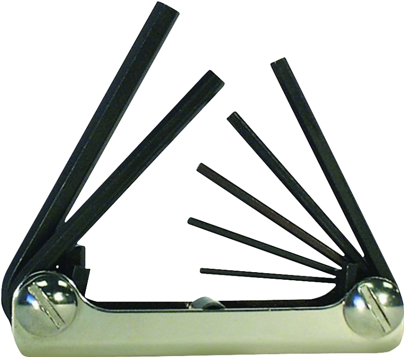 KEY HEX SET 7PC MET MED FLD-UP