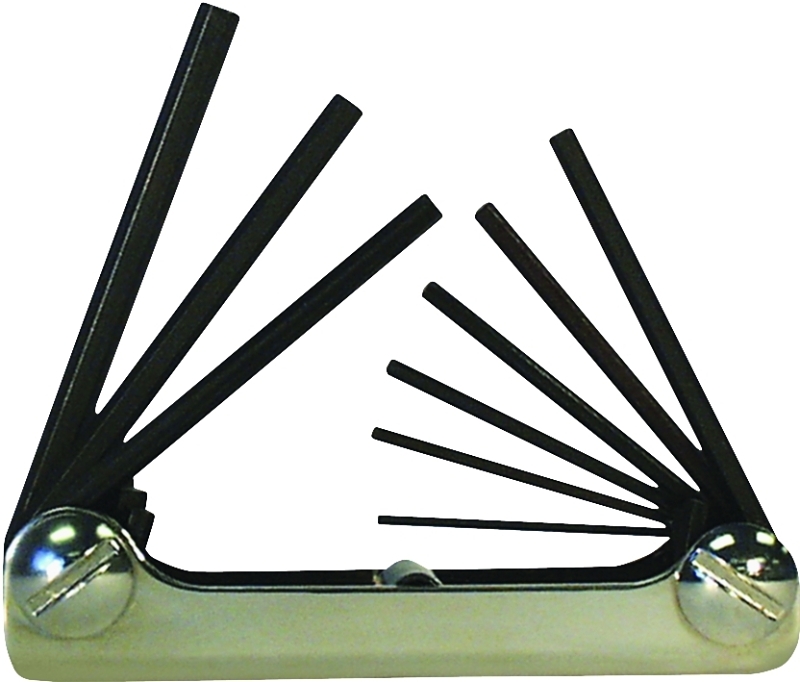 KEY HEX SET 9PC SAE SM FOLD-UP