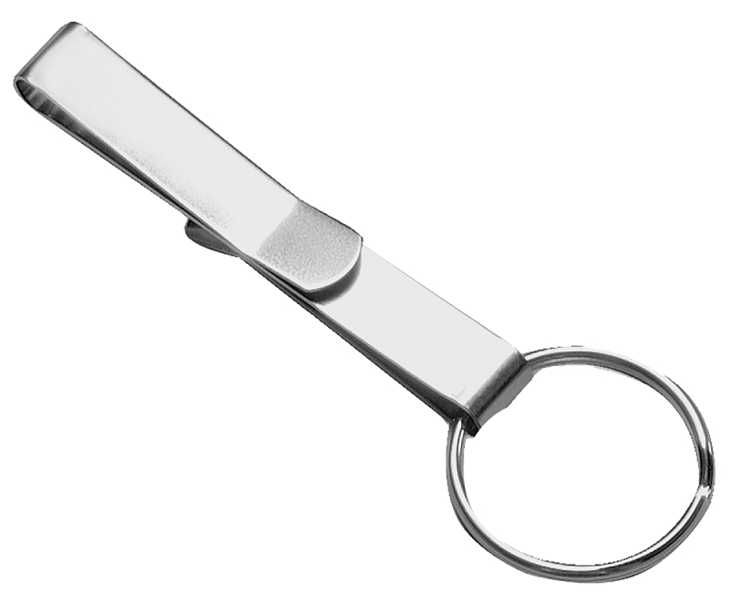 KEY RING SPLIT CLIP W/MTL BELT