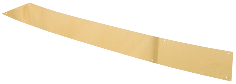 KICK PLATE 6X30IN BRT BRASS   