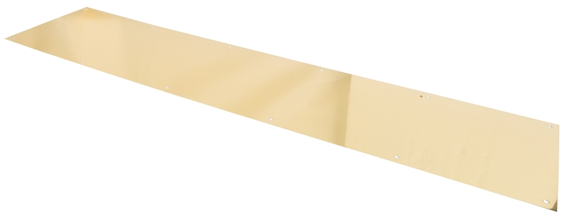 KICK PLATE 8X34IN BRT BRASS   