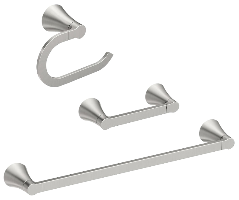 KIT 3PC BRUSHED NICKEL        