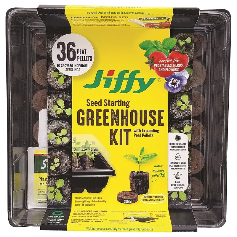 KIT GREENHOUSE 36MM PEAT PELLT