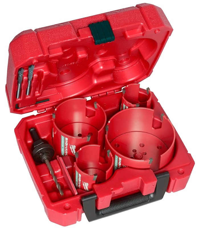 KIT SAW HOLE CARBIDE TEETH 8PC