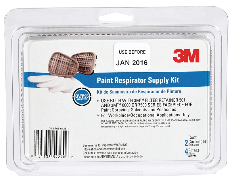 KIT SUPPLY PAINT RESPIRATOR   