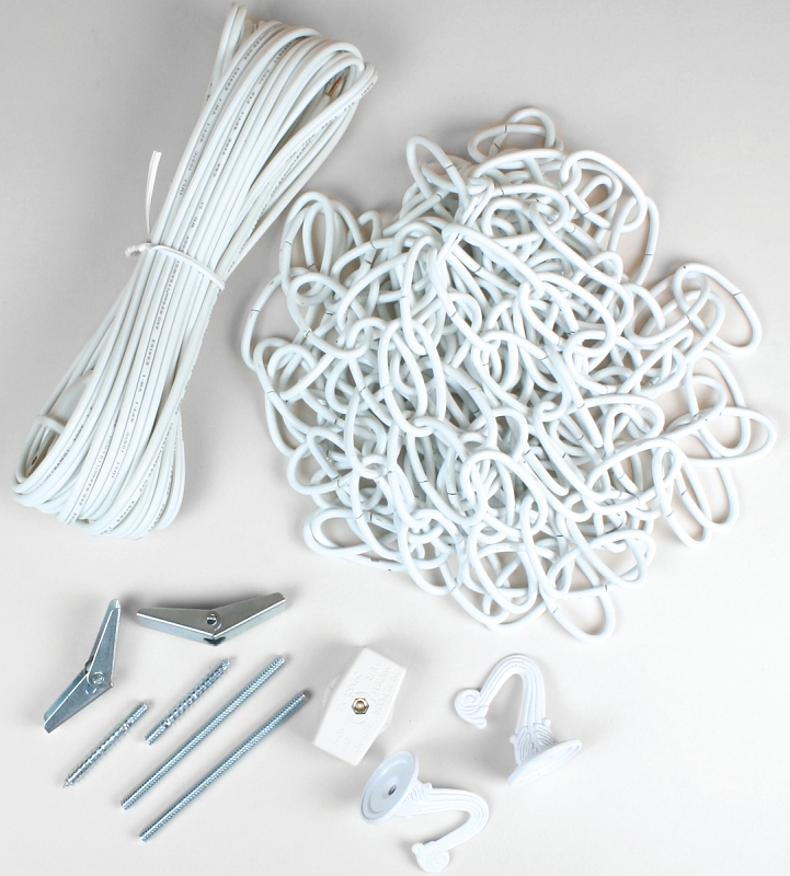 KIT SWAG 15FT/20FT CORD WHITE 