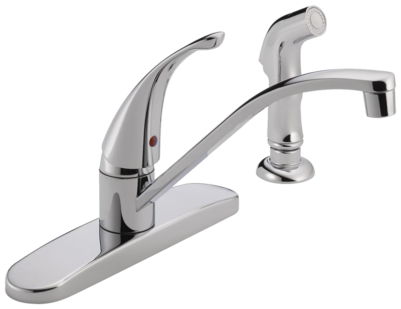KITCHEN FAUCET SNGL SPRY CHRM 
