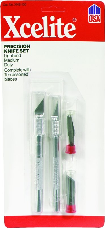 KNIFE HOBBY SET LT/MD5-13/16IN