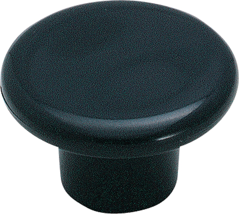 KNOB CABINET 1-1/4IN PLST BLK 