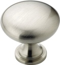 KNOB CABINET 1-1/4IN SAT NKL  