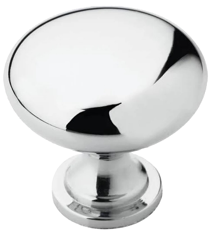 KNOB CABINET RND CHROME 1-1/4 