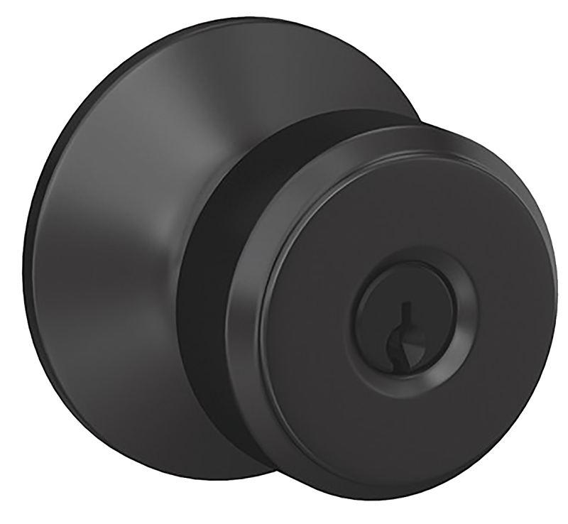 KNOB DR ENTRY CONTEMP MAT BLK 