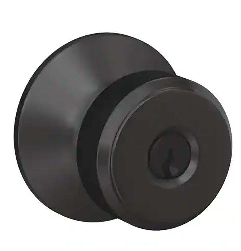 KNOB KEYED BOWERY MATTE BLACK 
